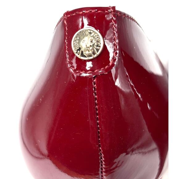 Anne Klein iflex Heels Womens Sz 9.5 Candy Apple Red Patent Leather Platform - Picture 6 of 10